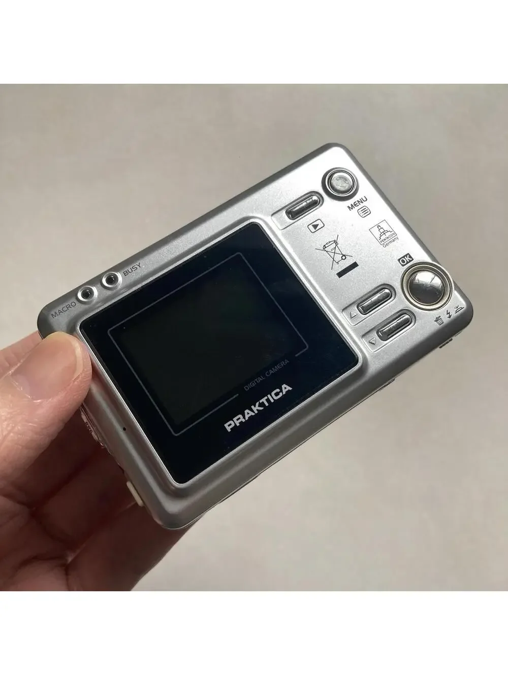 Praktica German Digital Camera DCSlim 330 3.1MP Silver Tested Y2K Vintage